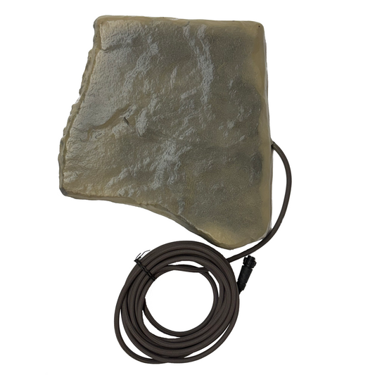 12V Hidden Rock Solar Panel, 10W w/ Rodent Shield/Brackets
