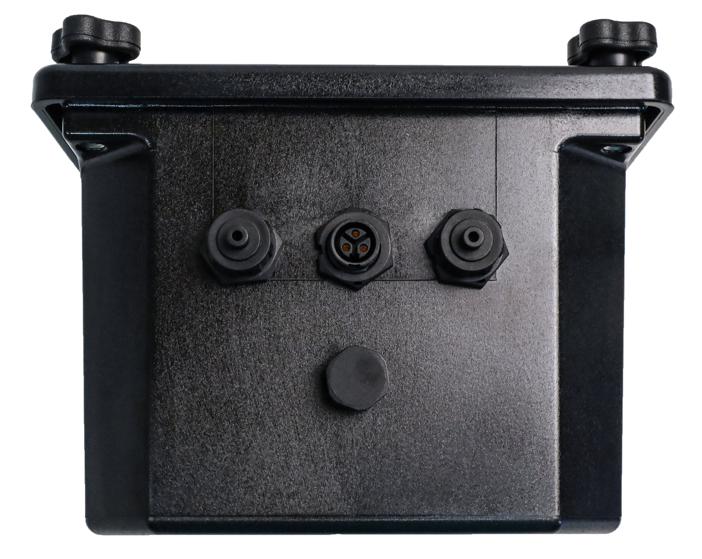 X-Series 3-Connector Black Battery Box with Mounting Bracket/Knobs only